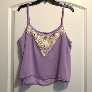 Light purple cropped tank